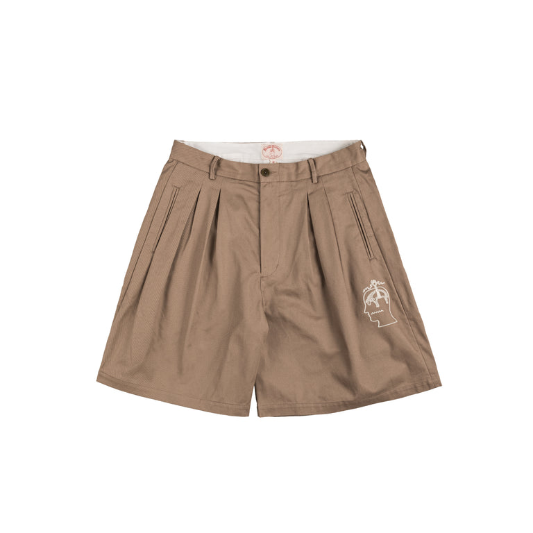Brain Dead x Brooks Brothers Pleated Chino Short - 30 / Desert - 1