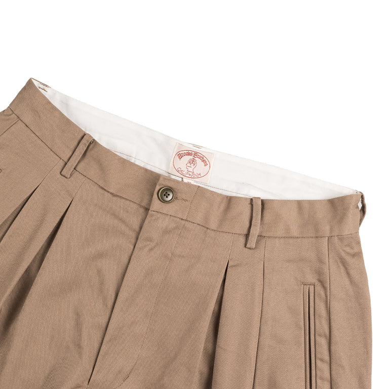 Brain Dead x Brooks Brothers Pleated Chino Short - 30 / Desert - 2