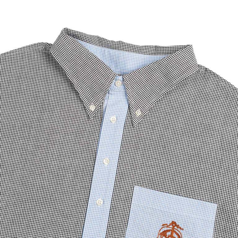 Brain Dead x Brooks Brothers Reverse French Seam Pullover Shirt - M / Black / Multi - 2