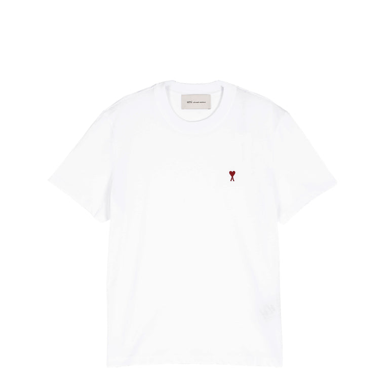 AMI Paris	Red Ami De Coeur T-Shirt - S / White
