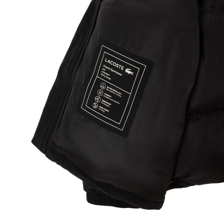 Lacoste Water-Repellent Hooded Down Jacket - 54 / Black - 5