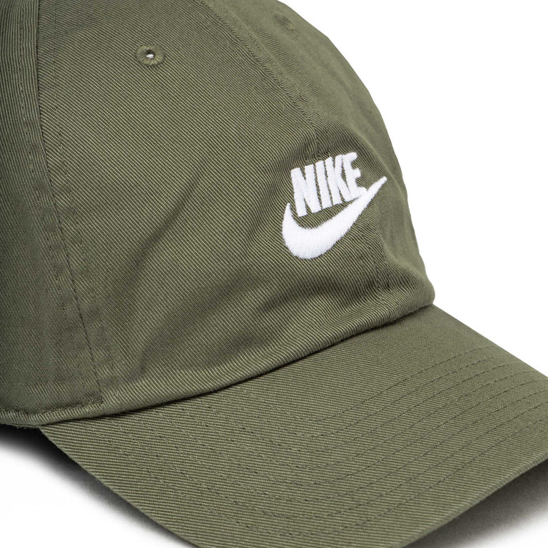 Nike Club Washed Cap - M/L / Medium Olive / White - 2