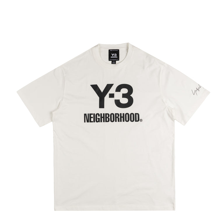 Adidas Y-3 x NBHD Logo Tee - L / Core White
