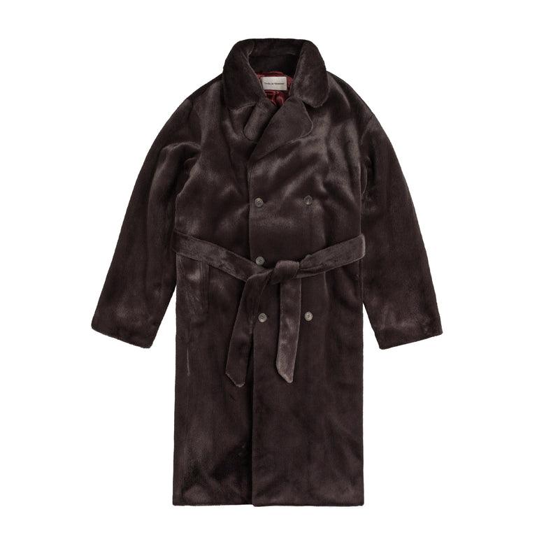 Drole de Monsieur Le Manteau Fourrure - S / Dark Brown - 1
