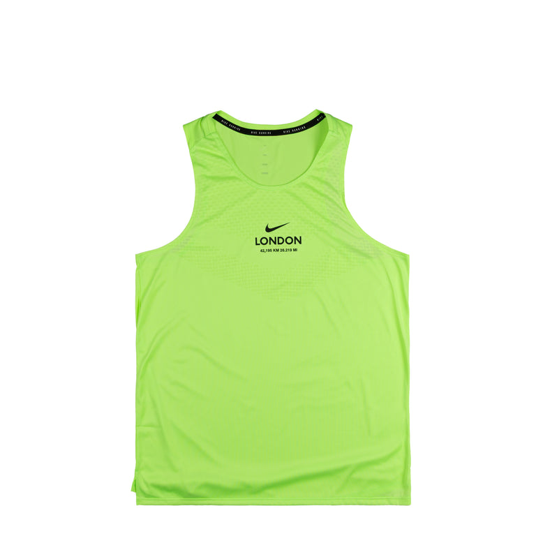 Nike Stride Dri-Fit ADV Running Tank Top - L / Lime Blast
