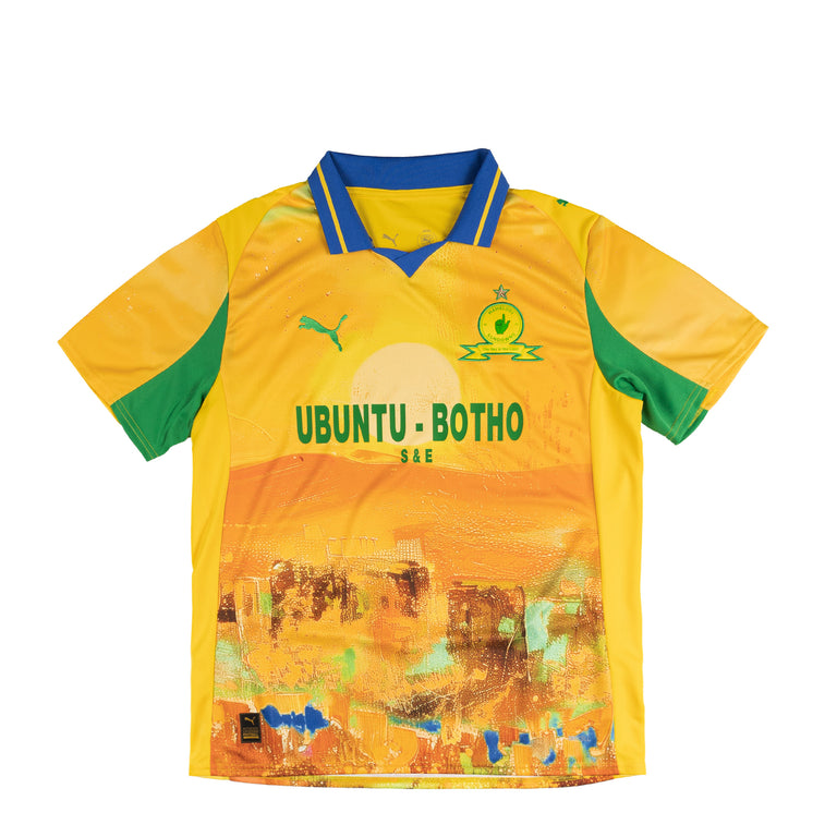 Puma x KidSuper Studios Mamelodi Sundowns FC Jersey Replica - XL / Pelé Yellow / Fast Green - 1