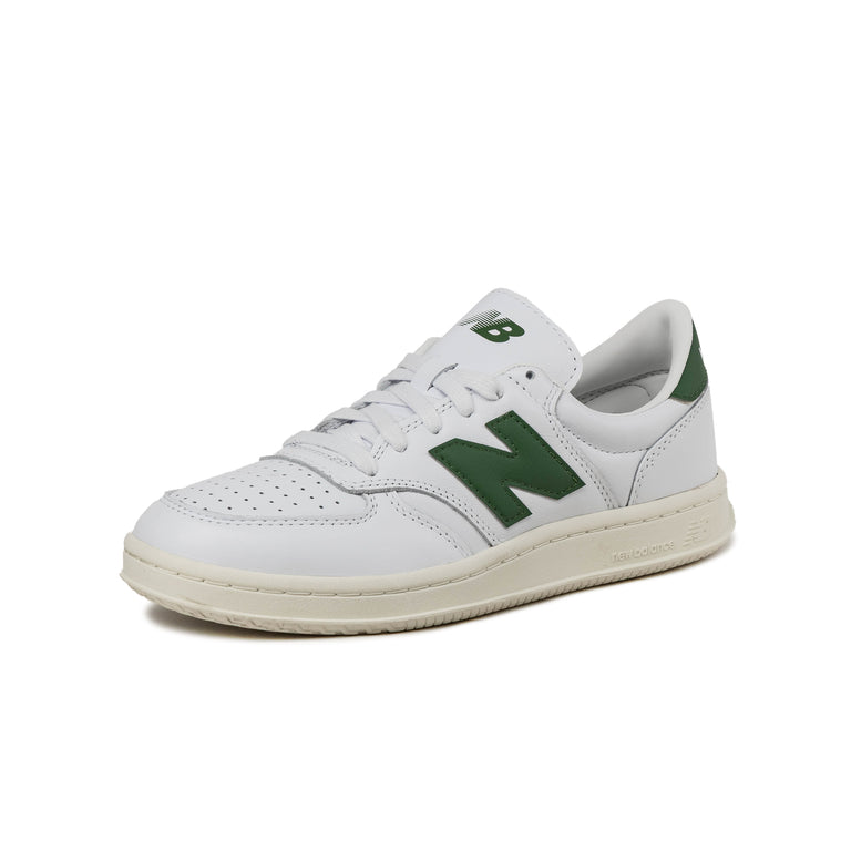 New Balance T500 - 45 / White / Dark Alpine Green - 2