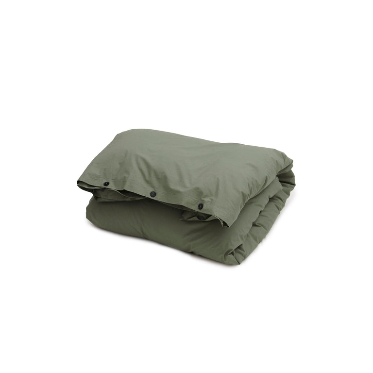 Tekla Duvet Cover - 140 x 200cm / Olive Green
