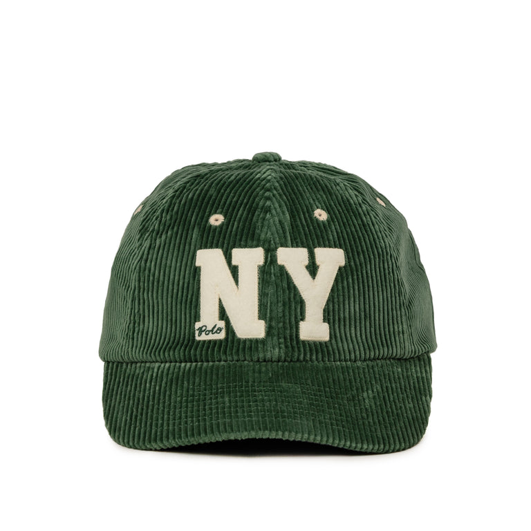 Polo Ralph Lauren NY Logo Corduroy Ball Cap - 1