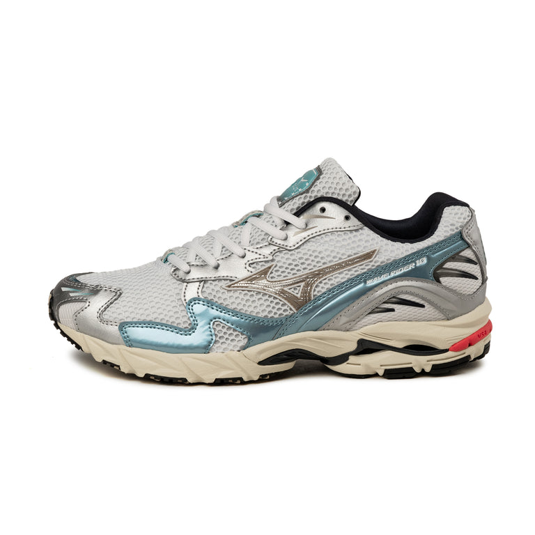 Mizuno Wave Rider 10 Sport - 46 / White / Vintage Khaki / Reef Waters
