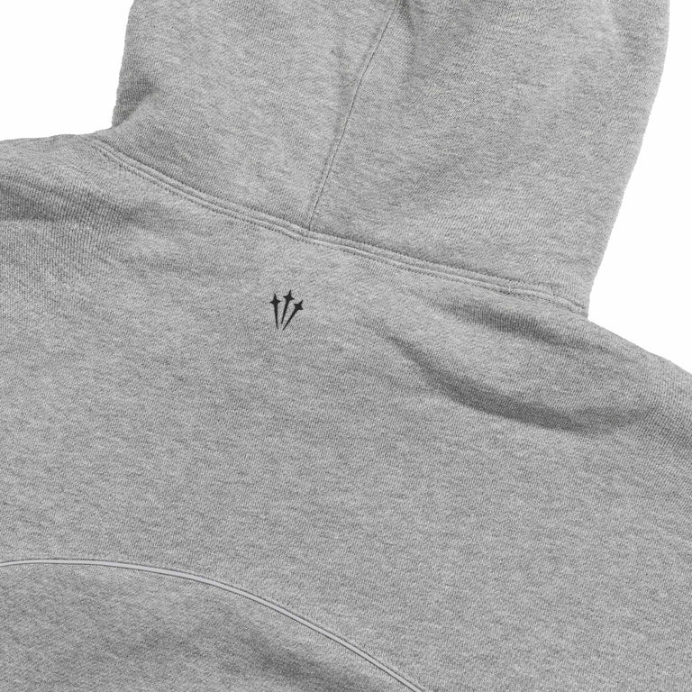 Nike x Nocta Fleece Hoodie - XL / Dark Grey Heather / Matte Silver / Black - 4