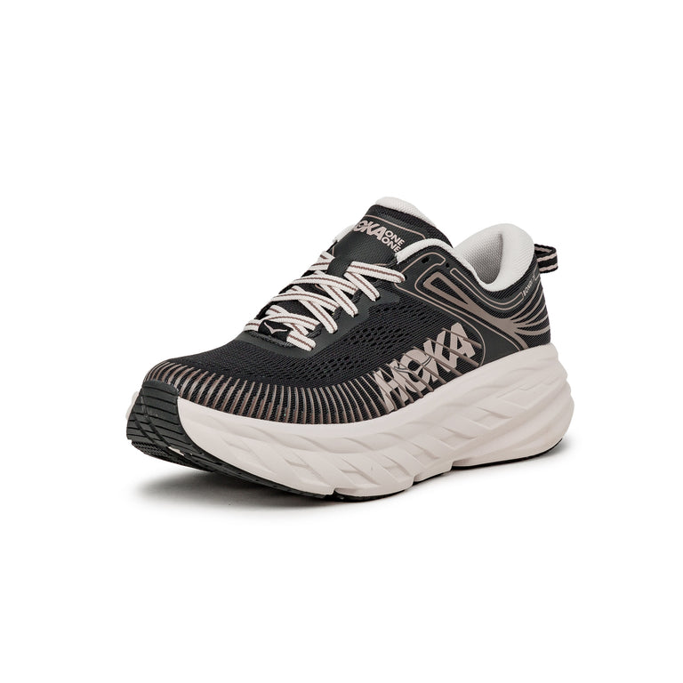 HOKA Bondi 7 W - 41 1/3 / Black / Rose Cream - 2
