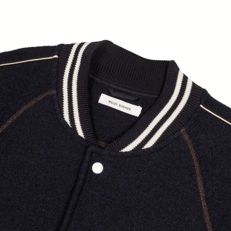 Wales Bonner October Varsity Jacket - M / Navy - 2