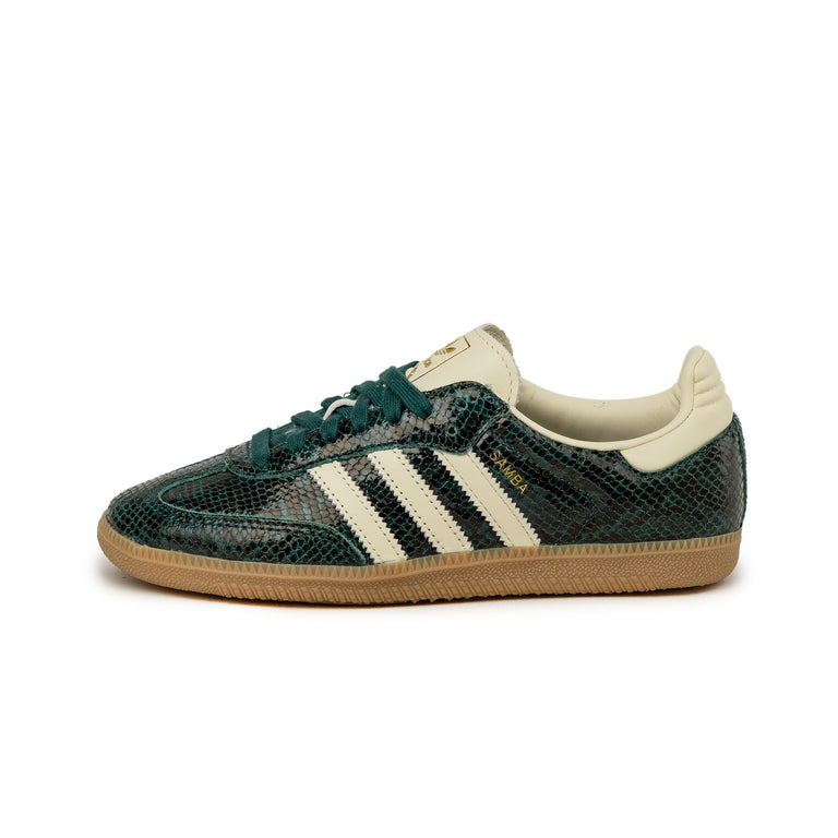Adidas Samba OG W - 40 2/3 / Cream White / Cream White / Collegiate Green

