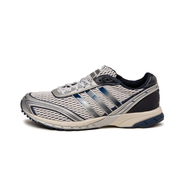 Adidas x Sporty & Rich Adizero Adios - 48 / Footwear White / Collegiate Navy / Cloud White
