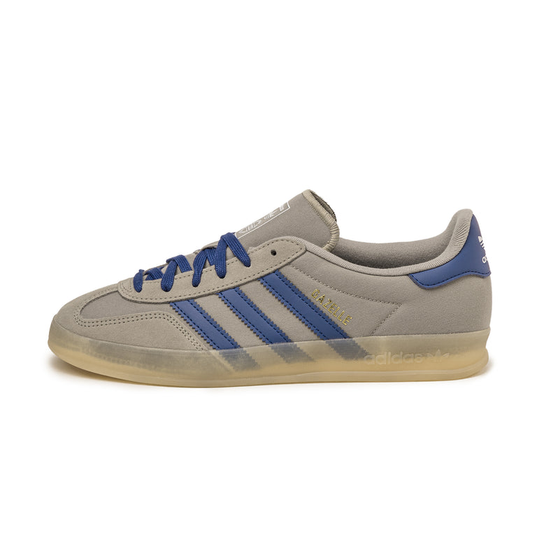 Adidas Gazelle Indoor - 47 1/3 / Silver Pebble / Victory Blue / Magic Beige - 1