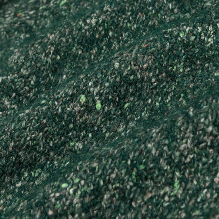 ERL Slit Neck Alpaca Sweater Knit - L / Dark Green - 4
