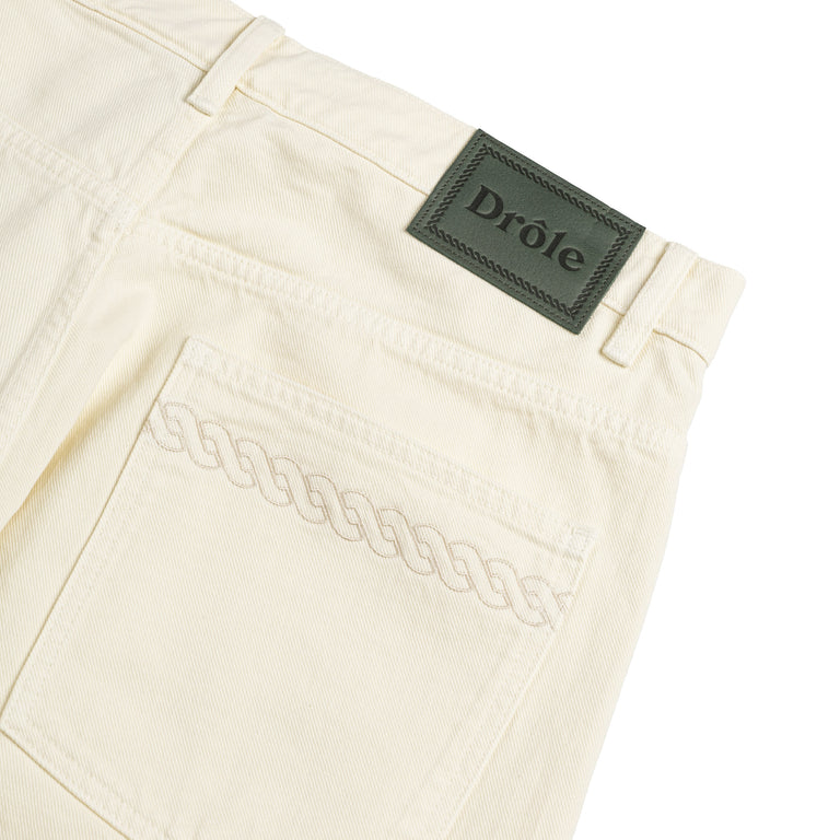 Drole de Monsieur Le Jean Baggy Ecru - XL / Off-White - 4