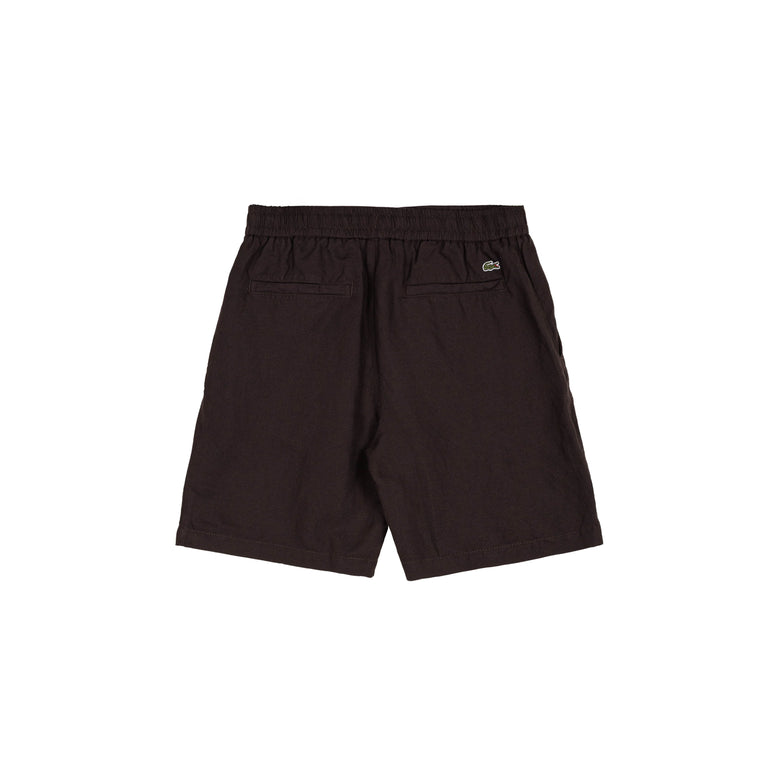 Lacoste	Linen Blend Twill Shorts - M / Buffalo - 2