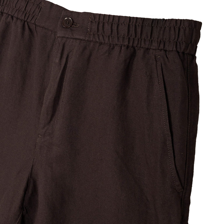 Lacoste	Linen Blend Twill Shorts - M / Buffalo - 3