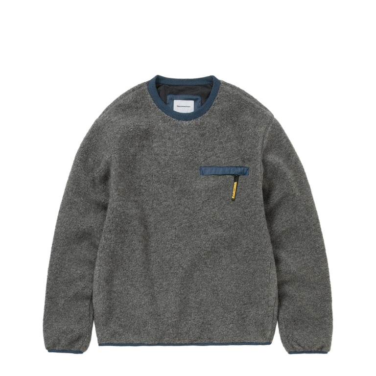 thisisneverthat *Gore-Tex Windstopper* Wool Fleece Crewneck - L / Heather Grey - 1