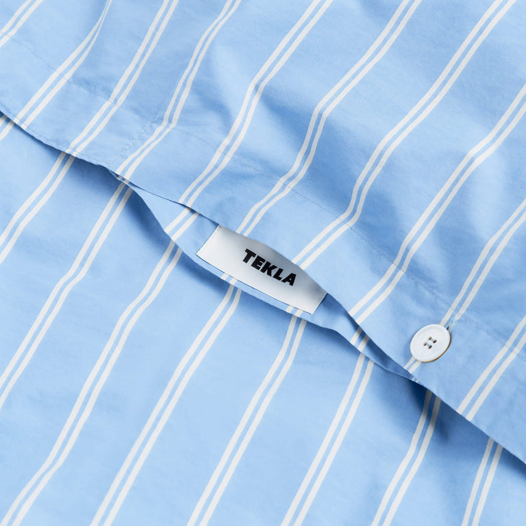 Tekla Duvet Cover - 240 x 220cm / Island Blue Stripes - 2