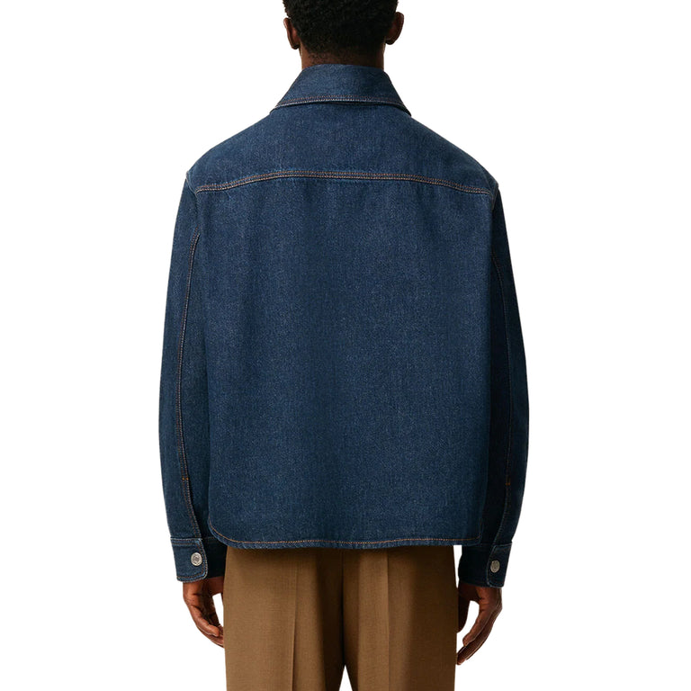 AMI Paris Ami De Coeur Overshirt - XL / Indigo - 3