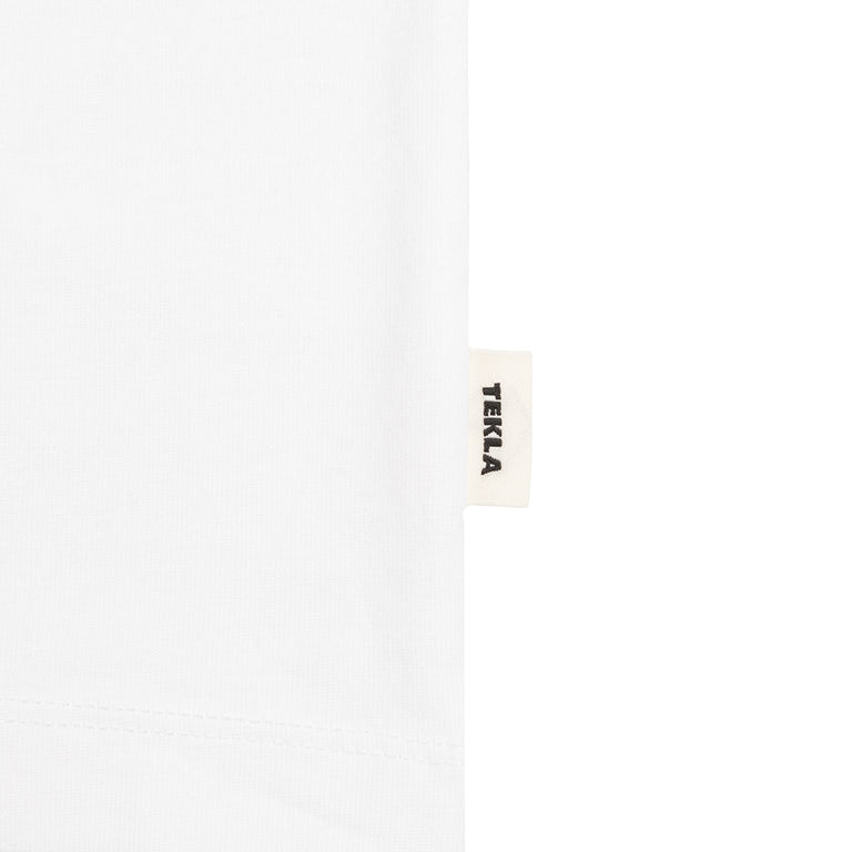 Tekla Long Sleeve Sleeping T-Shirt - XL / White - 3