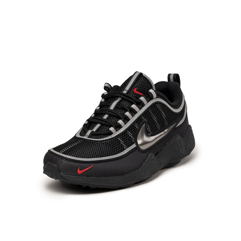 Nike Air Zoom Spiridon SP - 38.5 / Black / Black / Metallic Silver / Sport Red - 2