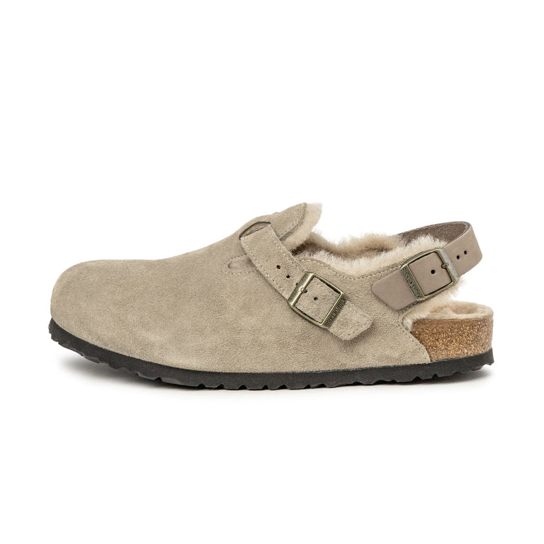 Birkenstock Tokio Shearling - 45 / Taupe
