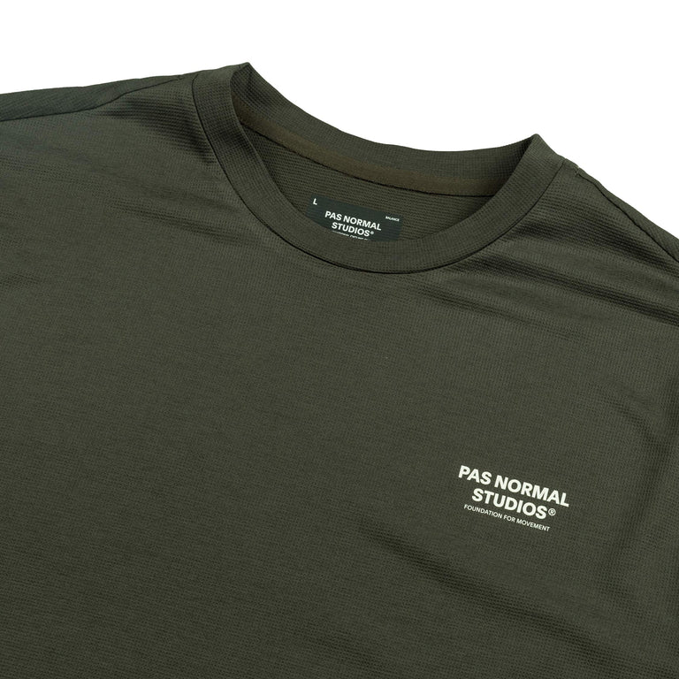 Pas Normal Studios	Balance Long Sleeve T-Shirt *No Distance Left To Run* - S / Dark Olive - 3