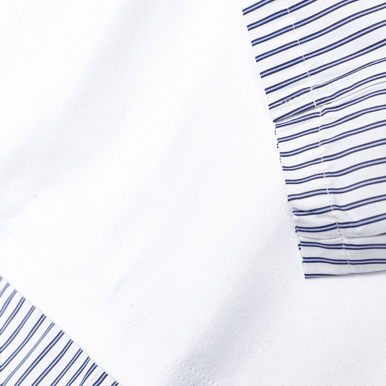 Comme des Garcons Homme	Layered T-Shirt - M / White / White / Navy - 4