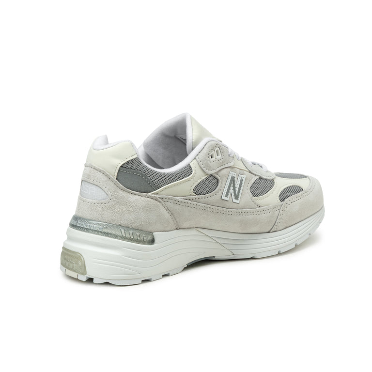 New Balance 992 *Made in USA* - 45.5 / White / Reflective / Silver Metallic - 3