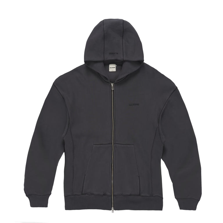 HAL Studios Haus Hooded Zip Sweatshirt - M / Washed Black - 1
