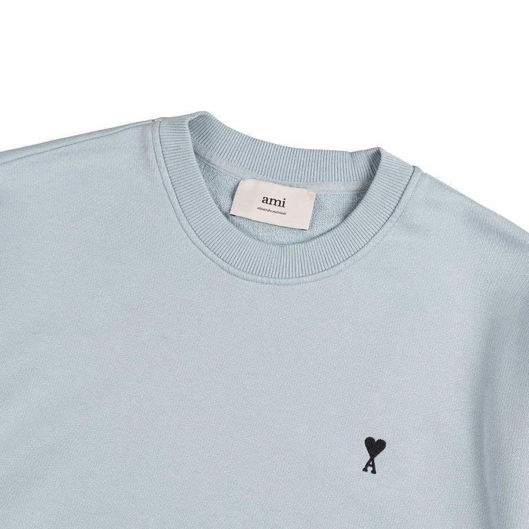 AMI Paris	Ami De Coeur Crewneck Sweater - S / Sky - 2