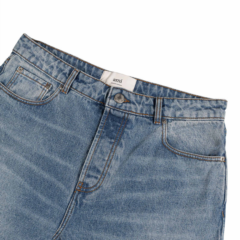 AMI Paris	Large Fit Jeans - 35 / Used Blue - 3