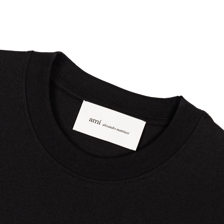 AMI Paris	Ami De Coeur T-Shirt - L / Black / White Cream - 2