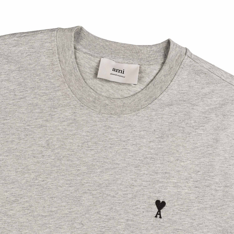 AMI Paris	Ami De Coeur T-Shirt - XL / Heather Ash Grey - 2