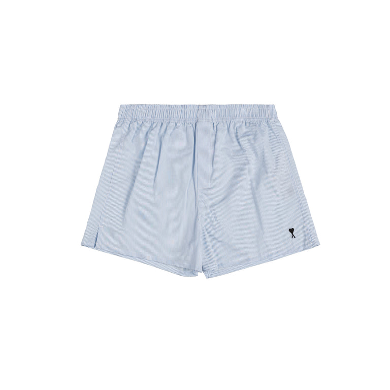 AMI Paris	Stripes Boxer - XL / Blue Sky / Natural White - 1