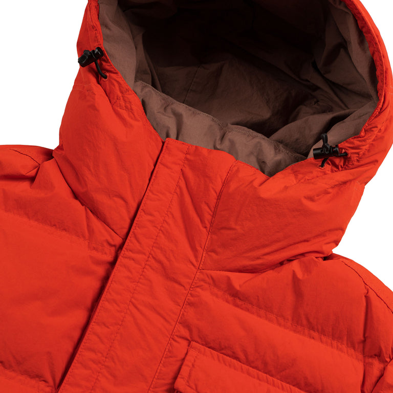 Woolrich Garment Dyed Puffer Jacket - L / Poinciana - 3