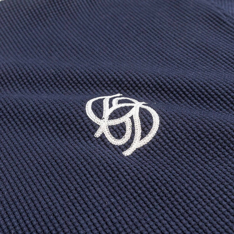 Drole de Monsieur Le T-Shirt Waffle - XL / Navy - 4