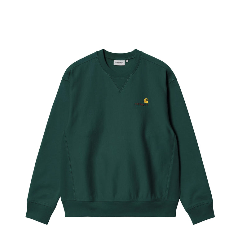 Carhartt WIP American Script Sweat - S / Dark Fir - 1