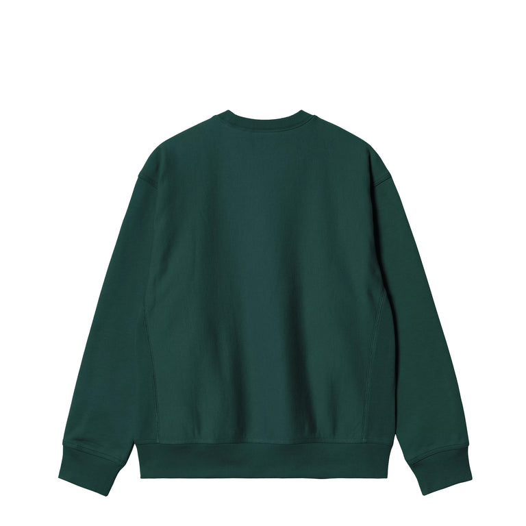 Carhartt WIP American Script Sweat - S / Dark Fir - 2