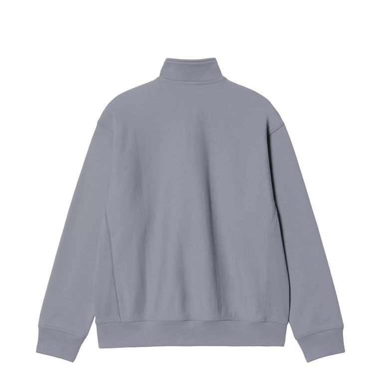 Carhartt WIP Half Zip American Script Sweat - L / Shady Blue - 2