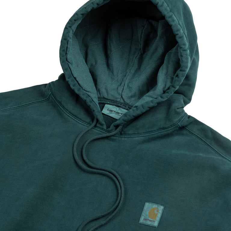 Carhartt WIP Hooded Vista Sweat - S / Deep Lagoon Garment Dyed - 2