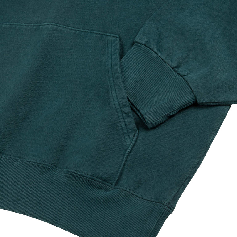 Carhartt WIP Hooded Vista Sweat - S / Deep Lagoon Garment Dyed - 3