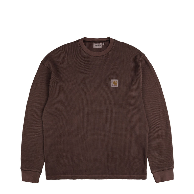 Carhartt WIP L/S Vista Waffle T-Shirt - S / Palisander Garment Dyed - 1