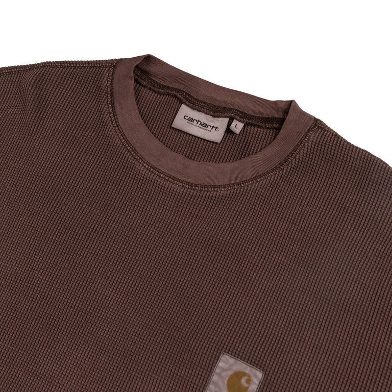 Carhartt WIP L/S Vista Waffle T-Shirt - S / Palisander Garment Dyed - 2
