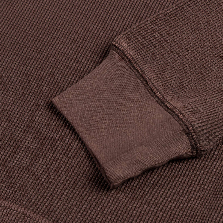 Carhartt WIP L/S Vista Waffle T-Shirt - S / Palisander Garment Dyed - 3