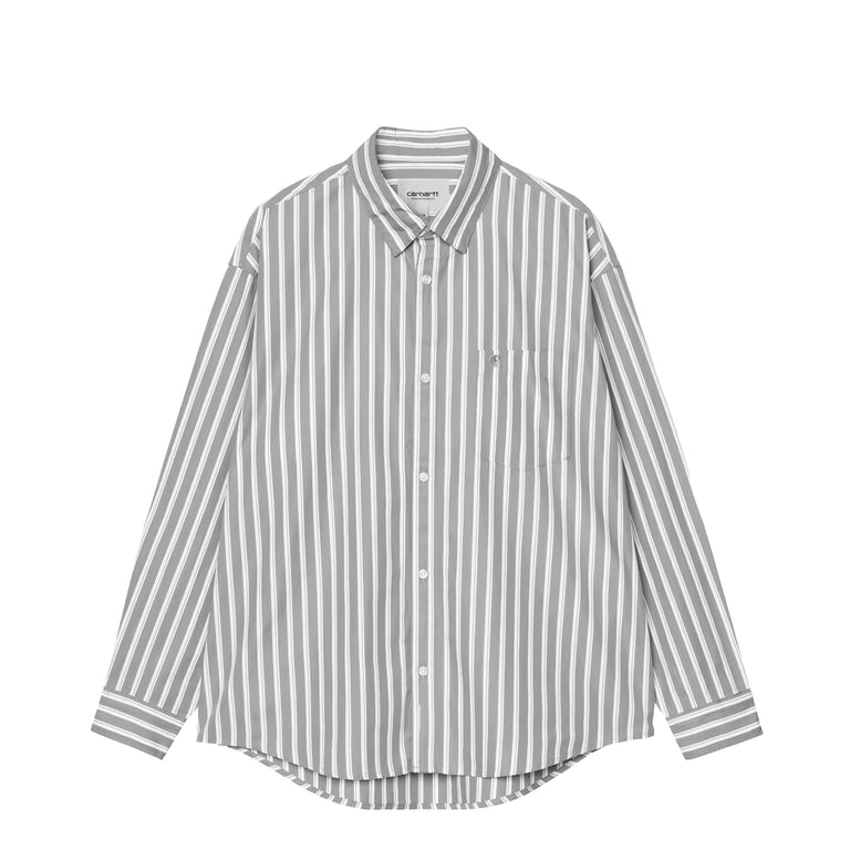 Carhartt WIP L/S Malden Shirt - S / Malden Stripe / Yosemite
